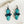 Load image into Gallery viewer, KINGMAN TURQUOISE EARRINGS BY PTW STYLE 1