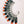 Load image into Gallery viewer, ORANGE SPINY STATEMENT FEATHER EAR HUGGER (LEFT EAR)
