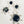 Load image into Gallery viewer, BLACK ONYX & WHITE TOPAZ STATEMENT DANGLE EARRINGS (LB55)