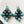 Load image into Gallery viewer, PINK DAHLIA KINGMAN TURQUOISE & CRYSTAL QUARTZ DANGLE EARRINGS BY PTW