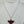 Load image into Gallery viewer, FACETED RUBY PAW PRINT NECKLACE 16-22" (LB 92)