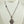 Load image into Gallery viewer, WHITE TOPAZ ALL SILVER HESPERA NECKLACE 24-28" (LF 7)