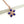 Load image into Gallery viewer, CHAROITE & WHITE TOPAZ BLOSSOM NECKLACE (16-22") (DF7)