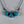 Load image into Gallery viewer, NATIVE HANDMADE 3-STONE KINGMAN TURQUOISE CLUSTER BAR NECKLACE STAMPED BY M.R. 18" (CO 32)