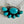 Load image into Gallery viewer, KINGMAN TURQUOISE HALF CLUSTER ADJUSTABLE NECKLACE (CO 65)