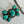 Load image into Gallery viewer, NAVAJO PEARLS & KINGMAN CLUSTER NECKLACE 18" (CO 66)