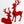 Load image into Gallery viewer, 5 - RED VELVET RESIN BABY REINDEERS SET