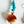 Load image into Gallery viewer, ORANGE SPINY PEARLS & KINGMAN BEADS SUNSET EARRINGS (LB24)