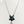 Load image into Gallery viewer, FACETED LABRADORITE & BLACK ONYX BLOSSOM CHARM NECKLACE 16-22" (MW 204)