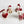 Load image into Gallery viewer, 3 - DOLOMITE DOGGIE WITH SANTA HATS TREE ORGNAMENTS