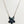 Load image into Gallery viewer, FACETED LABRADORITE & BLACK ONYX BLOSSOM CHARM NECKLACE 16-22" (MW 204)