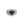 Load image into Gallery viewer, (MARKDOWN ALERT!) FACETED SAPPHIRES & WHITE TOPAZ ROSE GOLD HEART RING SIZE 12 (DF10)