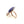 Load image into Gallery viewer, (MARKDOWN ALERT!) CHAROITE & FACETED WHITE QUARTZ ROSE GOLD RING (SIZE 7 AND ABOVE) (DF6)