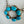 Load image into Gallery viewer, HESPERA BABY SQUASHIE IN KINGMAN TURQUOISE ADJUSTABLE NECKLACE (AH 12)