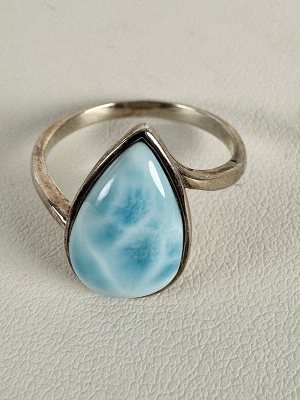 LARIMAR DROP RING SIZE 8 (MW 304)