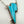 Load image into Gallery viewer, NATIVE HANDMADE KINGMAN TURQUOISE LIGHTNING BOLT PAPERCLIP NECKLACE BY TONY YAZZIE (ADJUSTABLE TO 18") (JR 79)
