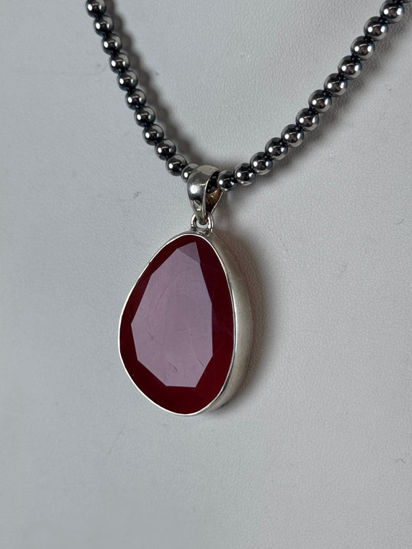 CARNELIAN AGATE DROP PENDANT 2"  (MW 291)