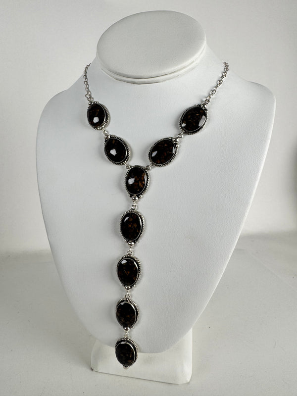 ANDALUSITE ADJUSTABLE STATEMENT LARIAT (6" DROP) (MW 325)