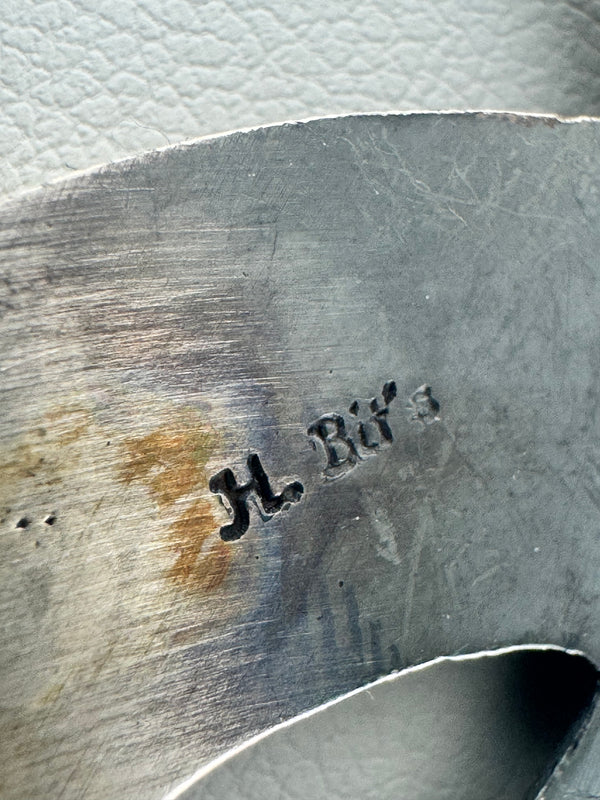 NATIVE HANDMADE ALL STERLING SILVER NAJA PENDANT STAMPED BY H. BIT'S(MW 341)