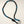 Load image into Gallery viewer, SILVER SHEEN OBSIDIAN &amp; APATITE PEARLS WITH WHITE TOPAZ STUDDED CLASP NECKLACE 22" (MW 447)
