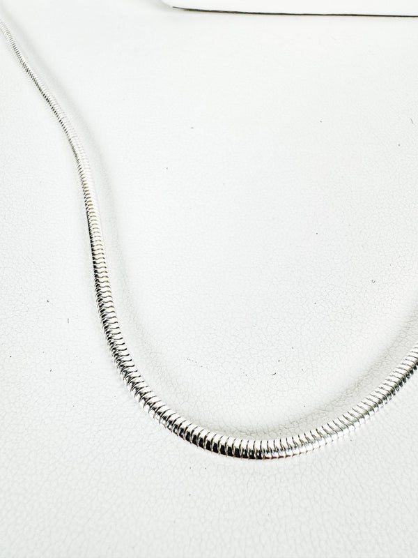 HIGH POLISH 20" 3MM ITALIAN 925 STERLING SILVER SNAKE CHAIN
