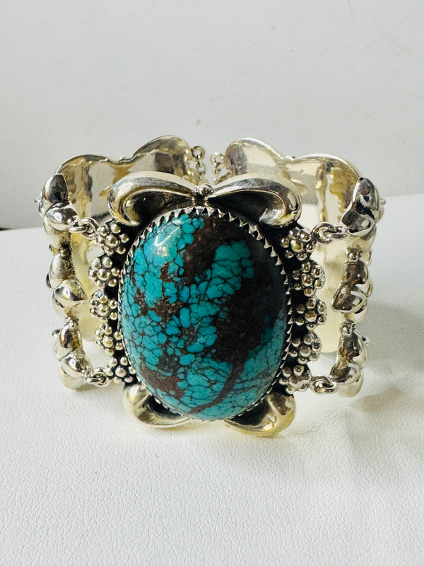 PERSIAN TURQUOISE STATEMENT BRACELET 7-8" (JR 8)