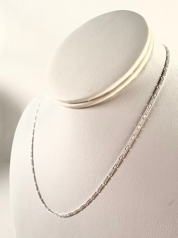 STERLING SILVER LUX SECOND SKIN NECKLACE & ANKLETS SET (BT 1)