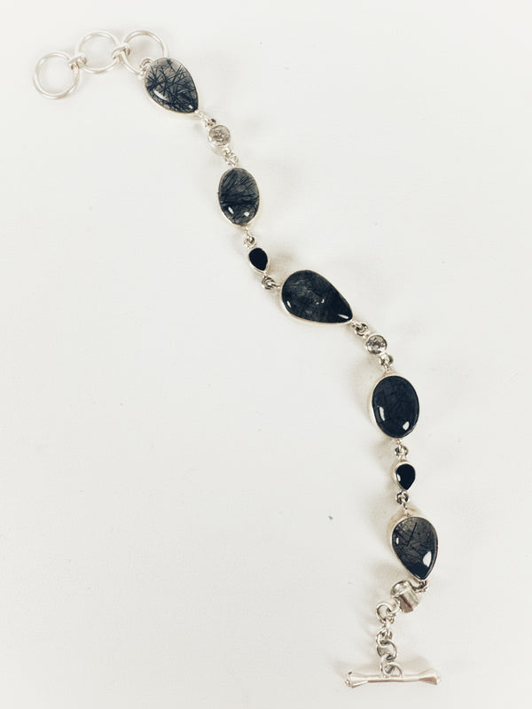 DENDRITIC AGATE SHEER ELEGANCE BRACELET 6-8" (MW 159)