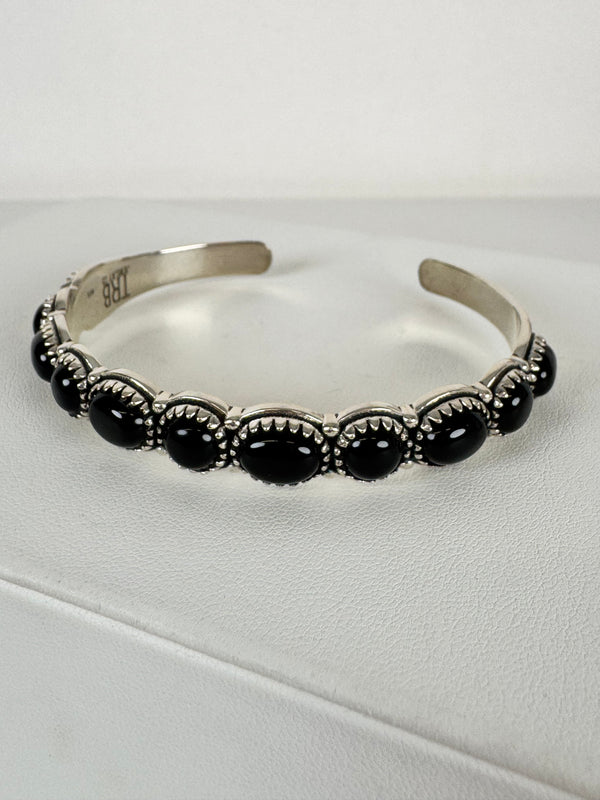 BLACK ONYX CLUSTER CUFF BY THE ROAMING BUFFALO (MW 329)