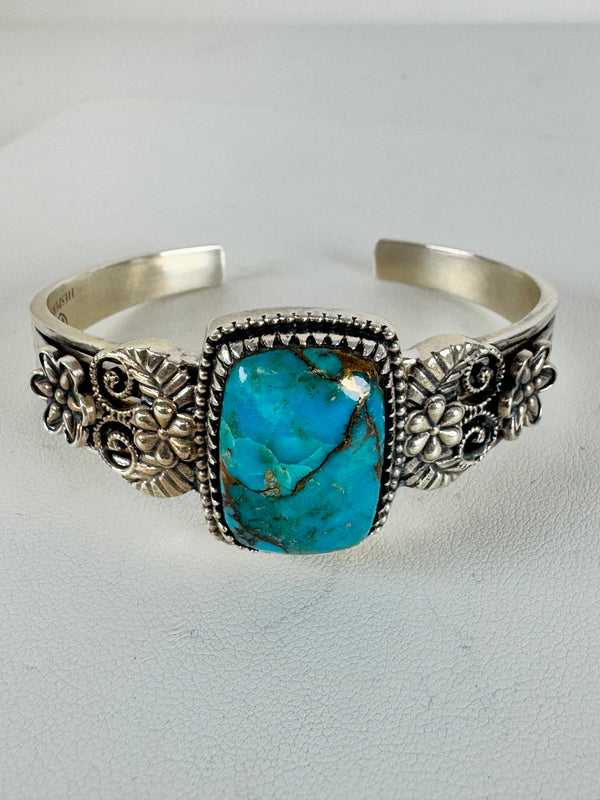 SPINY TURQUOISE CUFF (W FLEX) (LB 90)