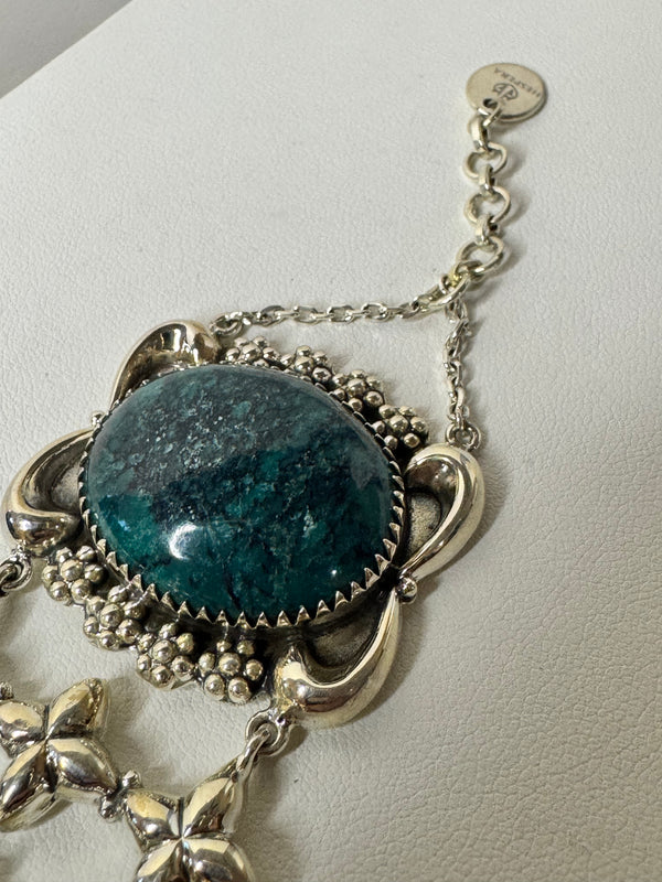 PERSIAN TURQUOISE STATEMENT BRACELET 7-8" (JR 8)