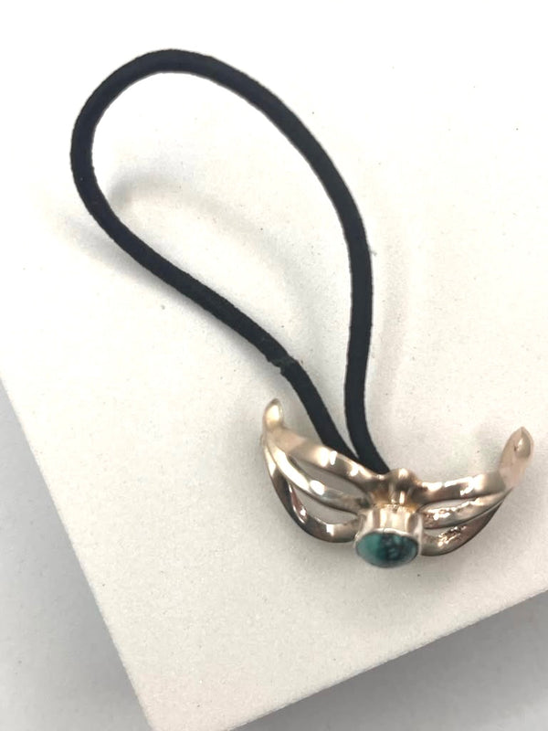 NATIVE HANDMADE PERSIAN TURQUOISE HAIR TIE (LB 26)