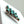 Load image into Gallery viewer, TAXCO SILVER KINGMAN TURQUOISE TURQUOISE MOM "M" PENDANT (MW 450)
