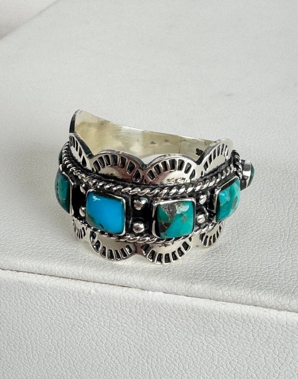 MULTITURQUOISE RING SIZE 10 (CO 56)