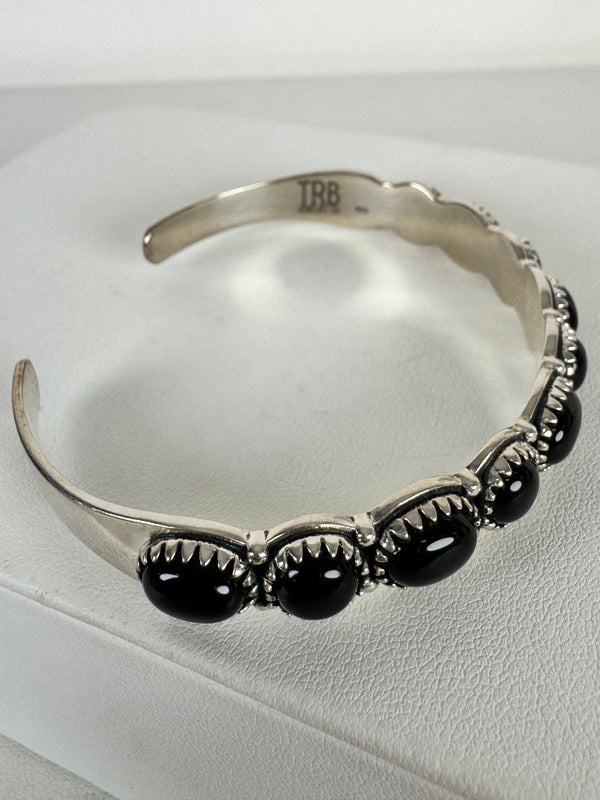 BLACK ONYX CLUSTER CUFF BY THE ROAMING BUFFALO (MW 329)