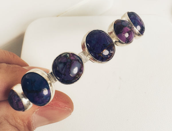 NATIVE MADE PURPLE MOHAVE ADJUSTABLE CUFF