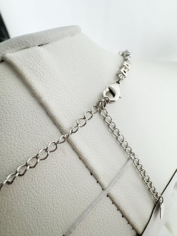 LAB-GROWN WHITE SAPPHIRE HESPERA LARIAT 16-20" (RB 58)