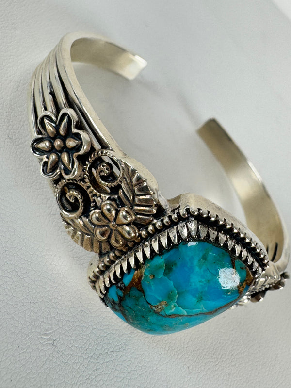 SPINY TURQUOISE CUFF (W FLEX) (LB 90)