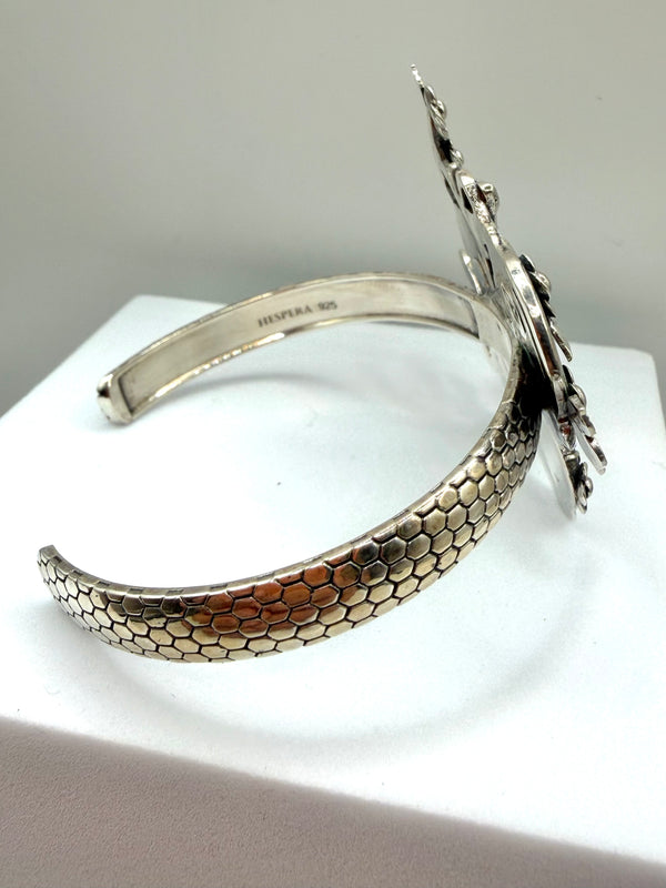 STERLING SILVER STATEMENT MERMAID CUFF BY HESPERA (JR 83)