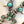 Load image into Gallery viewer, GILBERT NEZ SONORAN GOLD TURQUOISE NATIVE HANDMADE SQUASH BLOSSOM 30" (TC 10)
