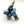 Load image into Gallery viewer, PATRICK YAZZIE GOLDEN HILLS TURQUOISE CLUSTER HUMMING BIRD ADJ RING (LA 12)
