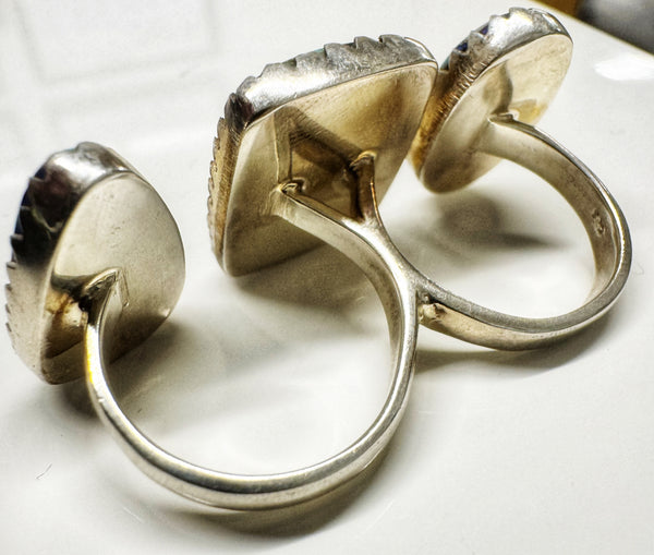 FIRE OPAL ADJUSTABLE DOUBLE RING (MW 222)