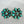 Load image into Gallery viewer, NATIVE HANDMADE KINGMAN TURQUOISE CLUSTER POST BACK EARRINGS BY SALLY YAZZIE (LB 2)
