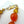 Load image into Gallery viewer, HANDMADE FACETED CARNELIAN SOLID BRASS LAMPWORK NECKLACE 18" (JR 93)

