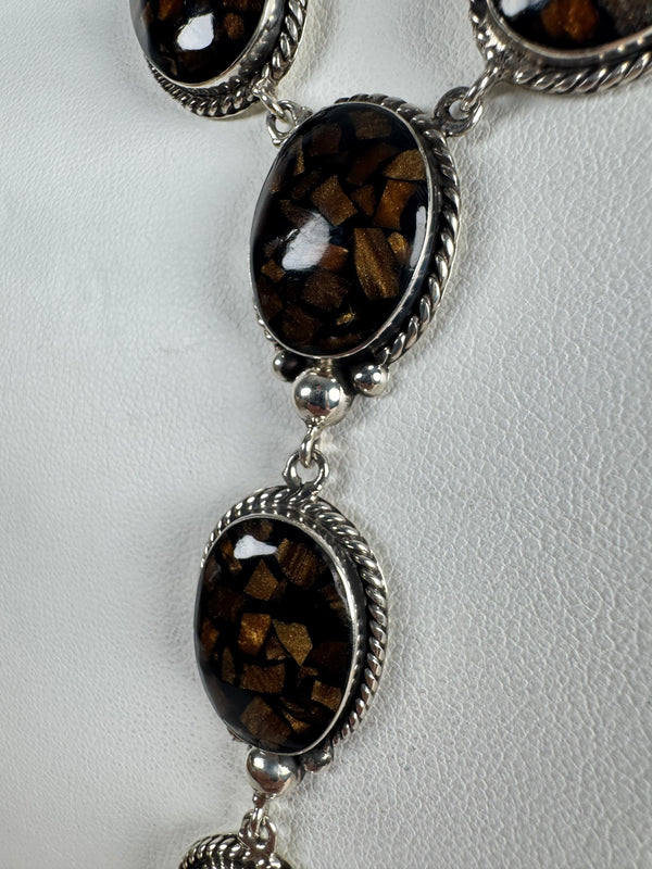 ANDALUSITE ADJUSTABLE STATEMENT LARIAT (6" DROP) (MW 325)