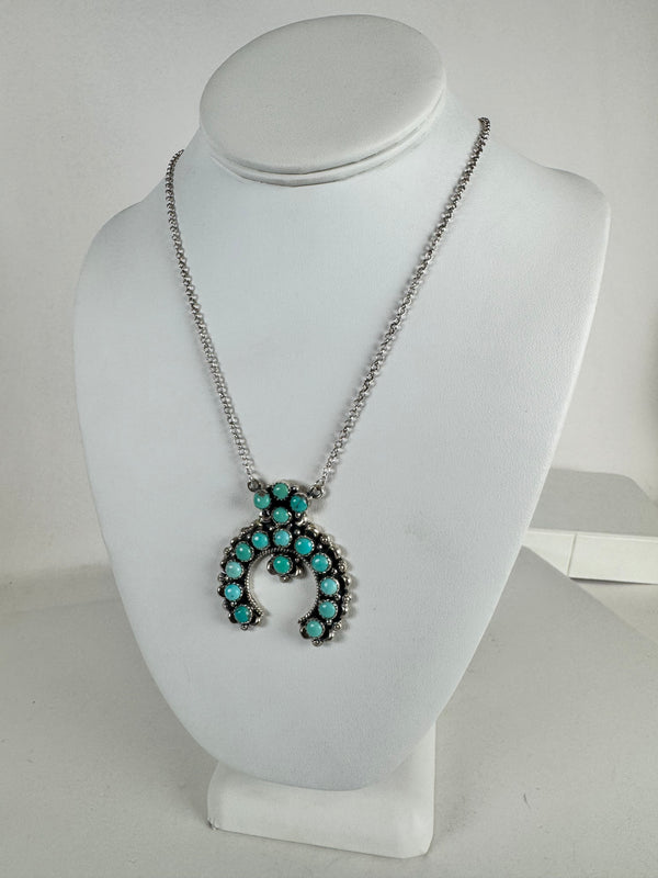 WHITEWATER TURQUOISE NAJA NECKLACE 18-20" (CO 69)