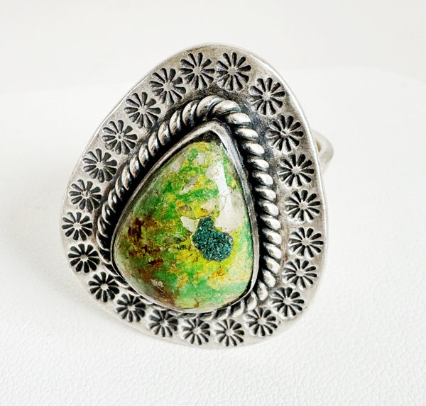 PIXIE TURQUOISE ADJUSTABLE COWBOY HAT RING (LB28)