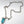 Load image into Gallery viewer, NATIVE HANDMADE LONE MOUNTAIN TURQUOISE SQUARE BLOSSOM NECKLACE BY WILBER MUSKET JR.  ADJUSTABLE 26" (NP 18)
