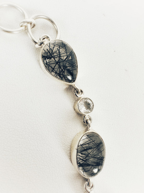 DENDRITIC AGATE SHEER ELEGANCE BRACELET 6-8" (MW 159)