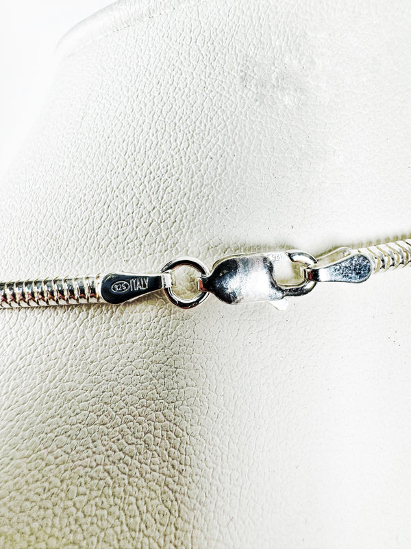 HIGH POLISH 20" 3MM ITALIAN 925 STERLING SILVER SNAKE CHAIN